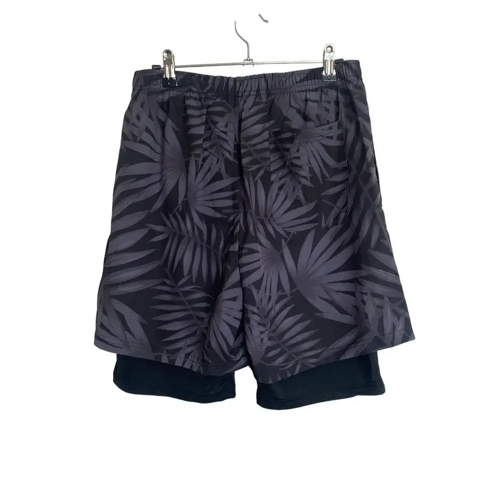New Orleans Saints Floral Black Liner Shorts Size Large  NWT - Picture 3 of 9